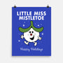 Little Miss Mistletoe-none matte poster-Nemons