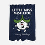 Little Miss Mistletoe-none polyester shower curtain-Nemons