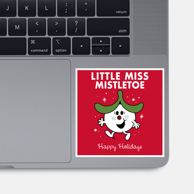 Little Miss Mistletoe-none glossy sticker-Nemons