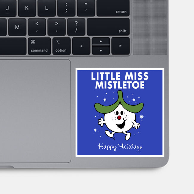 Little Miss Mistletoe-none glossy sticker-Nemons