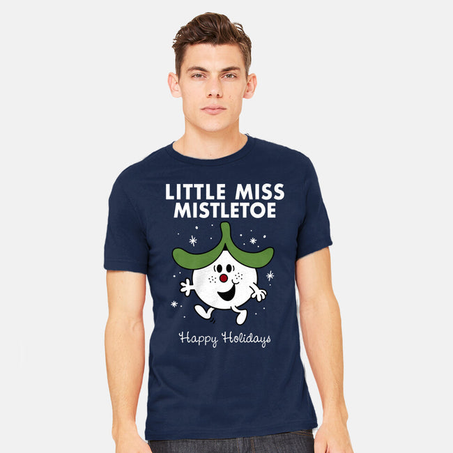 Little Miss Mistletoe-mens heavyweight tee-Nemons