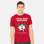 Little Miss Mistletoe-mens heavyweight tee-Nemons