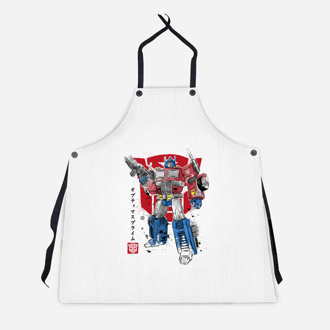 Prime Sumi-E-unisex kitchen apron-DrMonekers