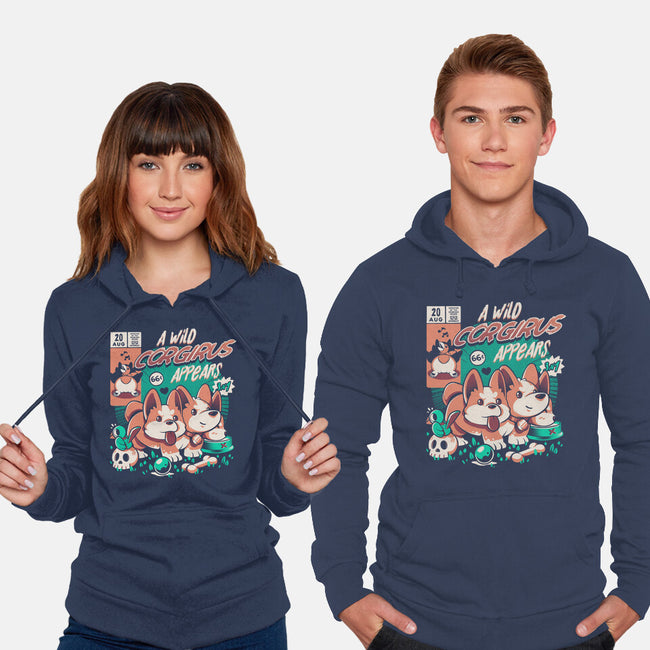 Corgirus-unisex pullover sweatshirt-ilustrata