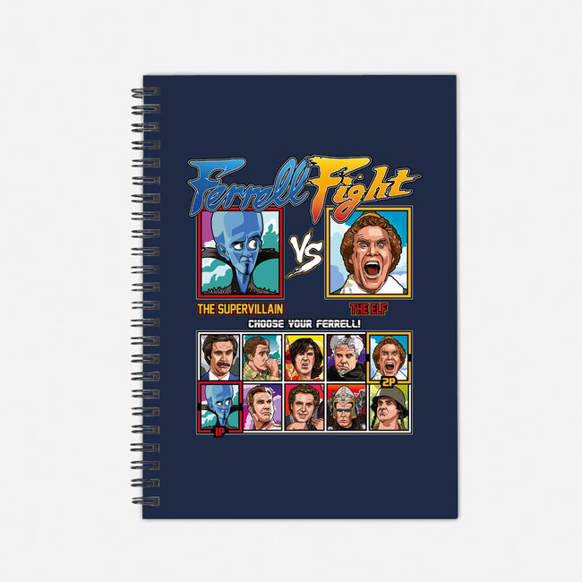 Ferrell Fight-none dot grid notebook-Retro Review