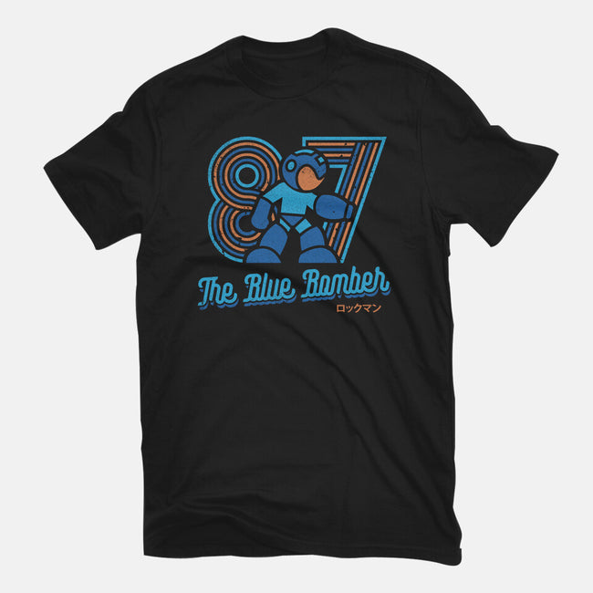 The Blue Bomber-mens basic tee-Logozaste