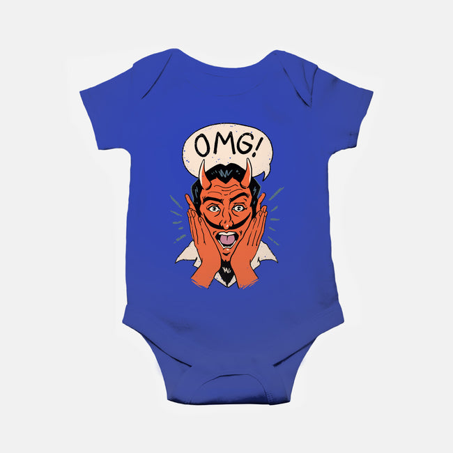 OMG Satan!-baby basic onesie-vp021