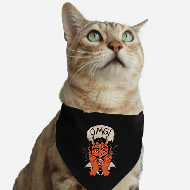 OMG Satan!-cat adjustable pet collar-vp021