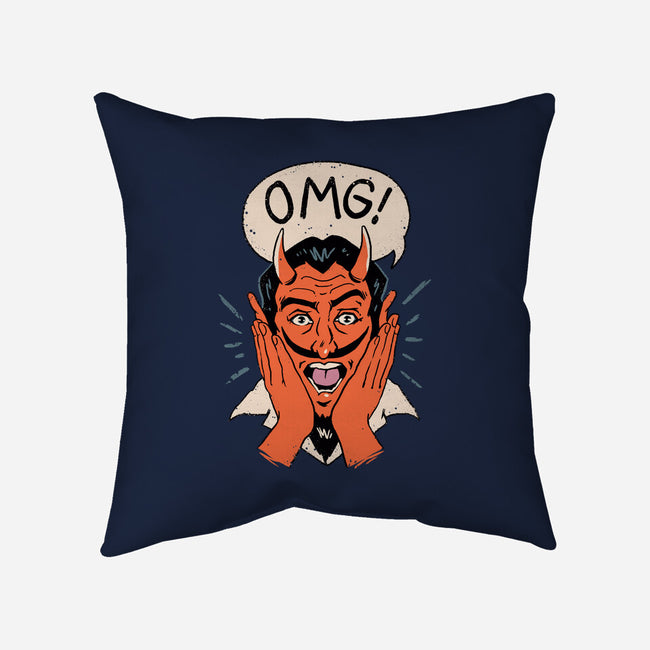OMG Satan!-none removable cover throw pillow-vp021