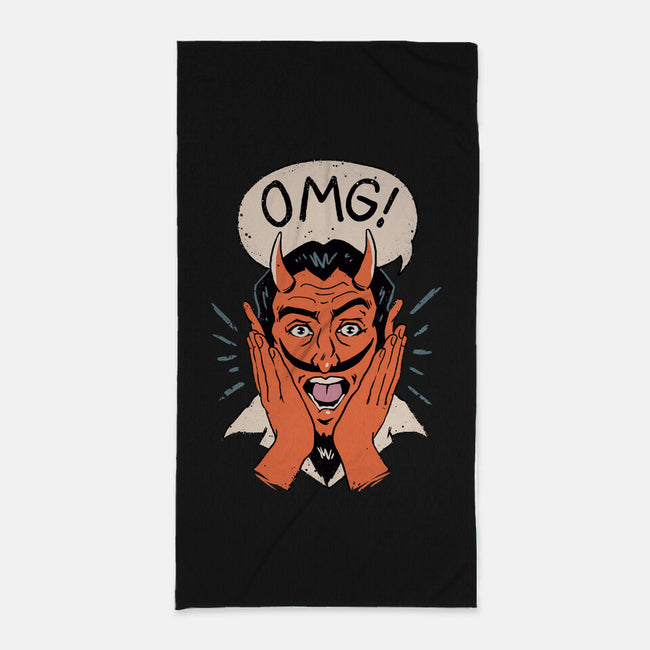 OMG Satan!-none beach towel-vp021