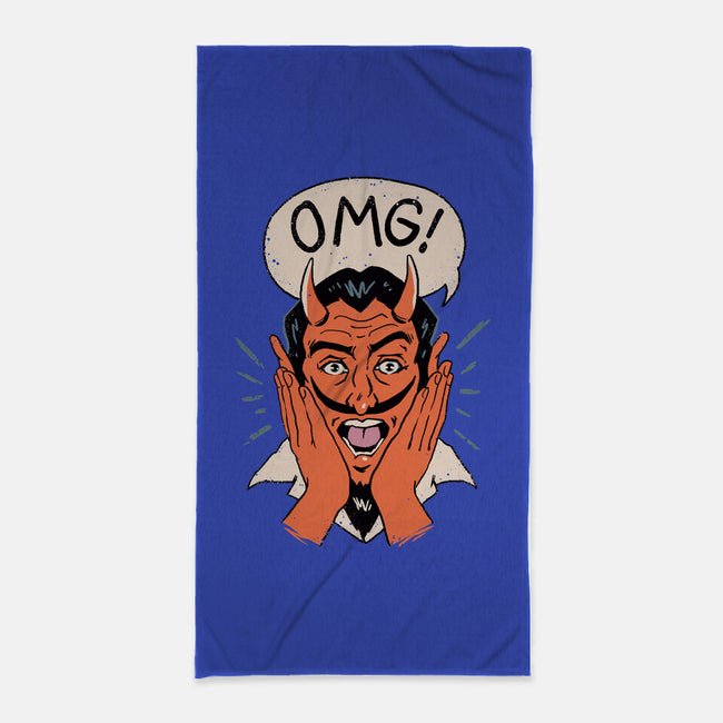 OMG Satan!-none beach towel-vp021