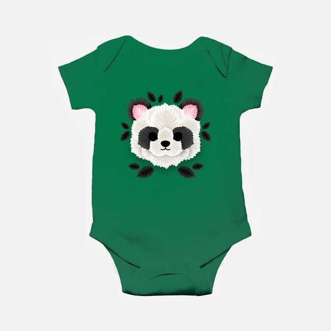 Panda Of Leaves-baby basic onesie-NemiMakeit