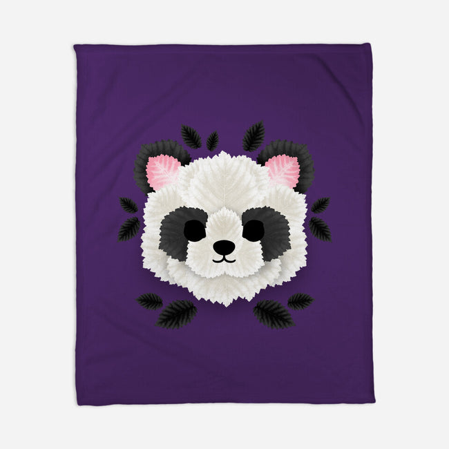 Panda Of Leaves-none fleece blanket-NemiMakeit