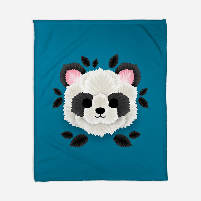 Panda Of Leaves-none fleece blanket-NemiMakeit