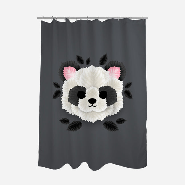 Panda Of Leaves-none polyester shower curtain-NemiMakeit