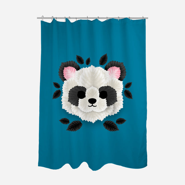 Panda Of Leaves-none polyester shower curtain-NemiMakeit