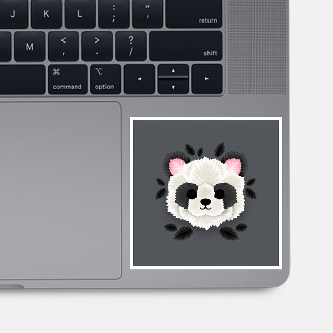 Panda Of Leaves-none glossy sticker-NemiMakeit