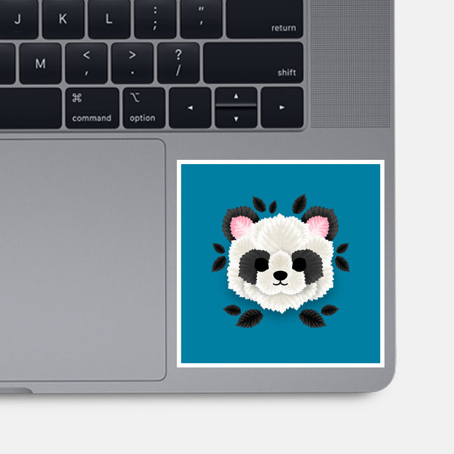 Panda Of Leaves-none glossy sticker-NemiMakeit