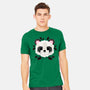 Panda Of Leaves-mens heavyweight tee-NemiMakeit