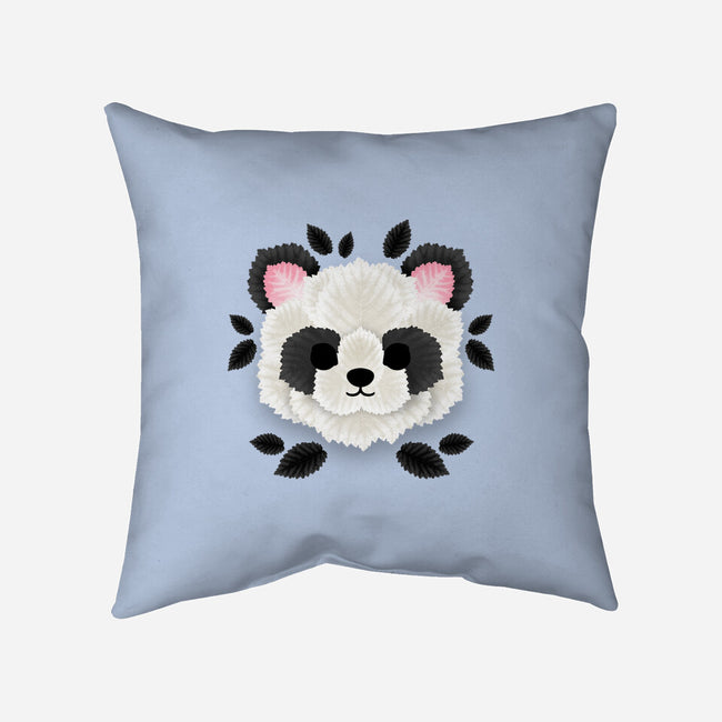 Panda Of Leaves-none removable cover w insert throw pillow-NemiMakeit