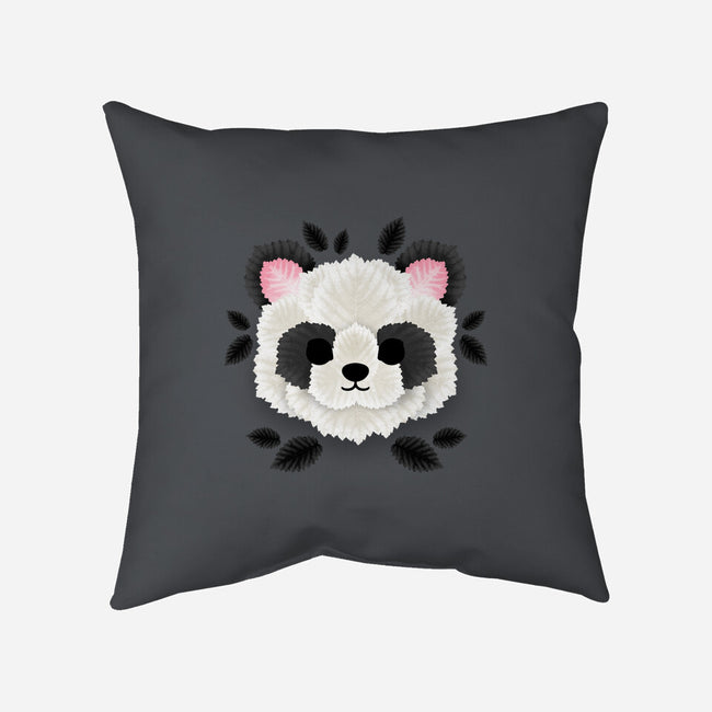 Panda Of Leaves-none removable cover w insert throw pillow-NemiMakeit