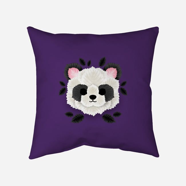 Panda Of Leaves-none removable cover w insert throw pillow-NemiMakeit