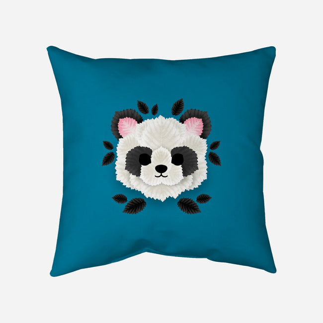 Panda Of Leaves-none removable cover w insert throw pillow-NemiMakeit