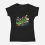 Land Before Christmastime-womens v-neck tee-PrimePremne