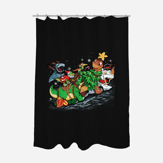 Land Before Christmastime-none polyester shower curtain-PrimePremne