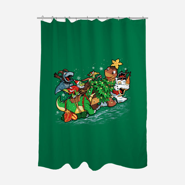 Land Before Christmastime-none polyester shower curtain-PrimePremne