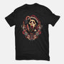 Holidays At Woodsboro-mens basic tee-glitchygorilla