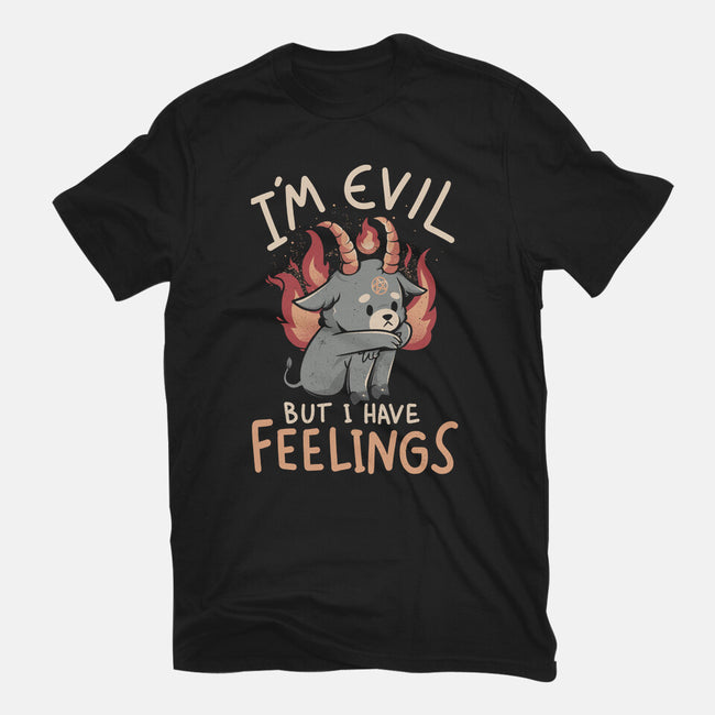 I'm Evil But I Have Feelings-mens premium tee-eduely