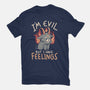I'm Evil But I Have Feelings-youth basic tee-eduely