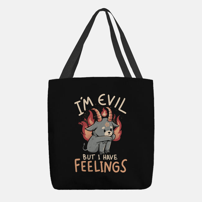 I'm Evil But I Have Feelings-none basic tote-eduely