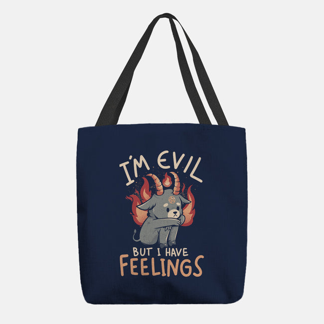 I'm Evil But I Have Feelings-none basic tote-eduely