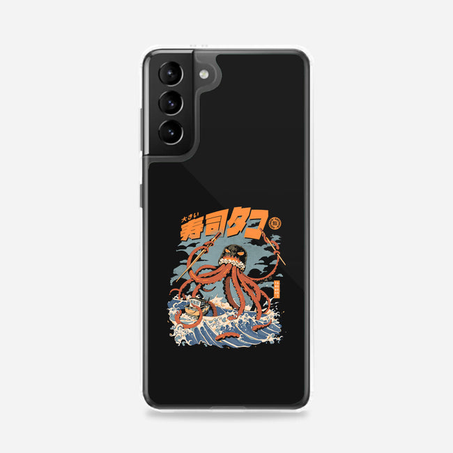 Black The Tako Sushi-samsung snap phone case-ilustrata