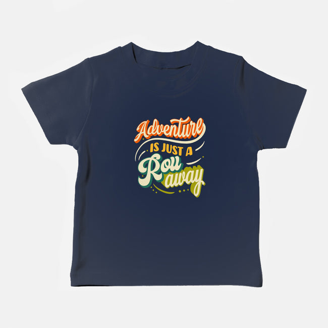 Adventure Is Just A Roll Away-baby basic tee-ShirtGoblin