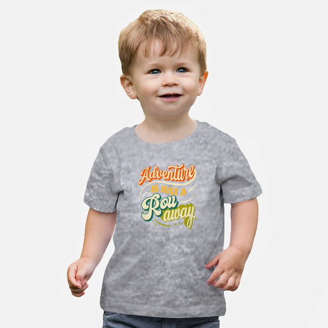 Adventure Is Just A Roll Away-baby basic tee-ShirtGoblin