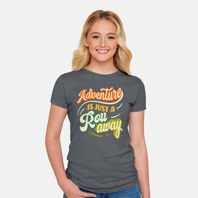 Adventure Is Just A Roll Away-womens fitted tee-ShirtGoblin