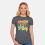 Adventure Is Just A Roll Away-womens fitted tee-ShirtGoblin