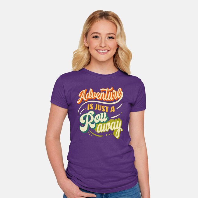 Adventure Is Just A Roll Away-womens fitted tee-ShirtGoblin