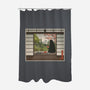 Watermelon Snack-none polyester shower curtain-pigboom