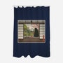 Watermelon Snack-none polyester shower curtain-pigboom