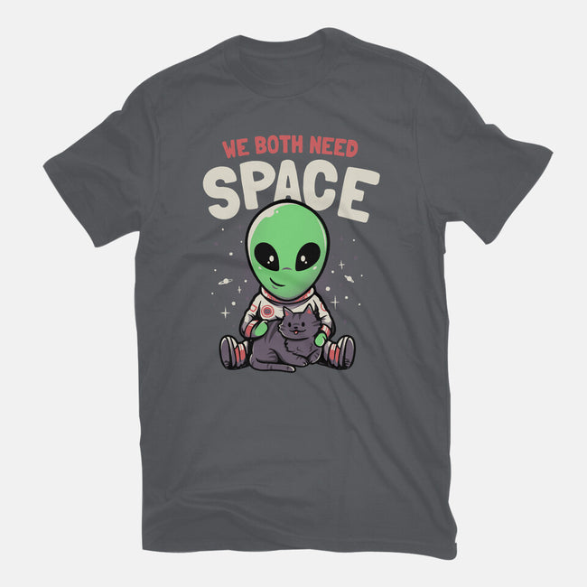 We Both Need Space-womens basic tee-eduely
