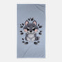 Little Wolf Of Leaves-none beach towel-NemiMakeit
