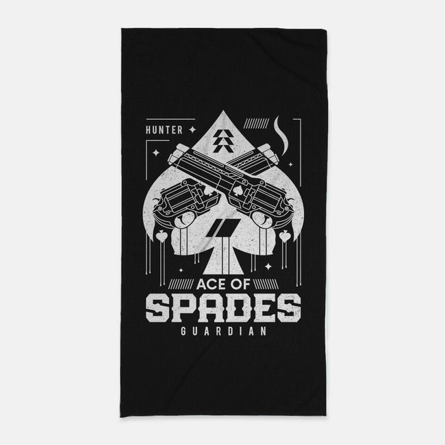 Ace Of Spades-none beach towel-Logozaste