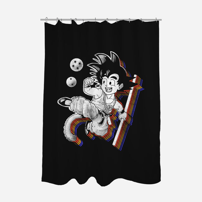 Rainbow Kid-none polyester shower curtain-Arigatees