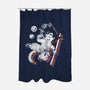 Rainbow Kid-none polyester shower curtain-Arigatees