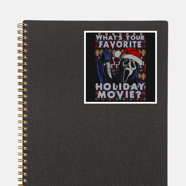 Holiday Scream-none glossy sticker-goodidearyan