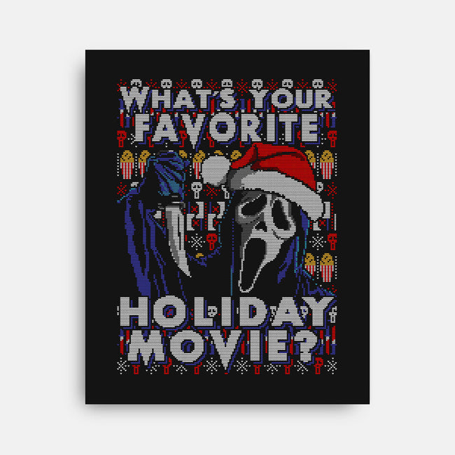 Holiday Scream-none stretched canvas-goodidearyan